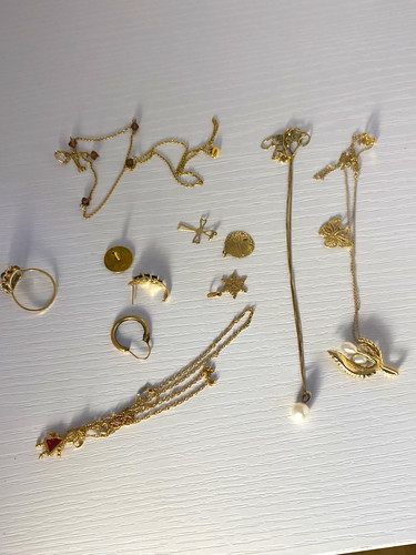 14k gold lot - gold,